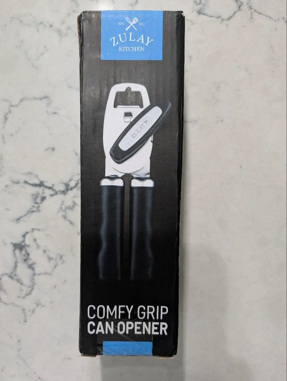 Zulay Kitchen Can Opener- U Pick Pink, Black, Or White/Gold Accent
